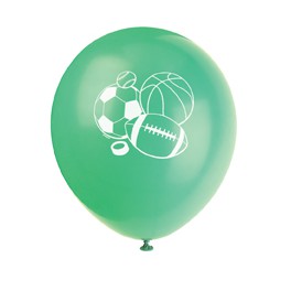 6  MVP SPORTS 12" BALLOONS 2S