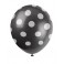 6 12" BLACK DOTS BLLNS-PRNT AA