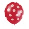 6 12" RBY RED DOTS BLNS-PRT AA
