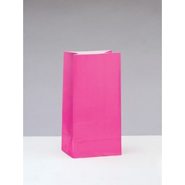12 PPR PARTY BAGS -HOT PINK