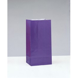 12 PPR PARTY BAGS -DEEP PURPLE