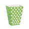 8 LIME GREEN DOTS TREAT BOXES