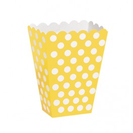 8 SUN YLLW DOTS TREAT BOXES