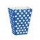 8 ROYAL BLUE DOTS TREAT BOXES