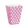 8 HOT PINK DOTS TREAT BOXES