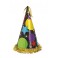 BLACK BALLOON FOIL HAT 13"