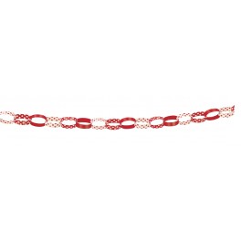 DOTS PAPER CHAIN 5FT - RED