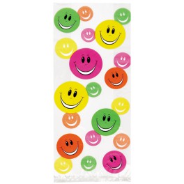 20 HAPPY FACE CELLO BAGS