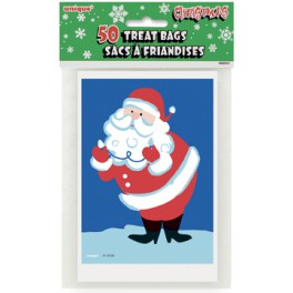 50 SANTA TREAT BAGS 4X6