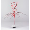 RED HEARTS FOIL SPRAY 19''H
