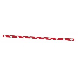 10 RUBY RED DOTS PAPER STRAWS
