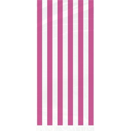 20 HOT PINK STRIPE CELLO BAGS