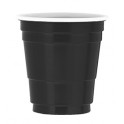 20 BLACK PLASTIC SHOT GLASSES