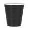 20 BLACK PLASTIC SHOT GLASSES