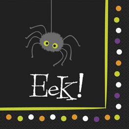 20 EEK SPIDER LUNCH NAPKINS
