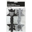 4 NY STAR CLAPPRS-BLCK/SLVR