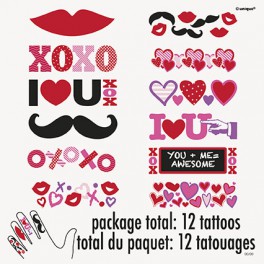 12 LOVE & HEART FINGER TATTOOS