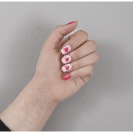 20 VALENTINE HRT NAIL STICKERS