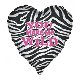 18" BULK WILD HEART FOIL BLLN