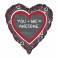 18"PKG YOU ME HEART FOIL BLN