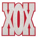 6 XOX ASST MINI GLITTER CUTOUT