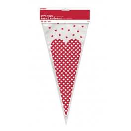 20 DOTTED HEART CONE CELLO BAG