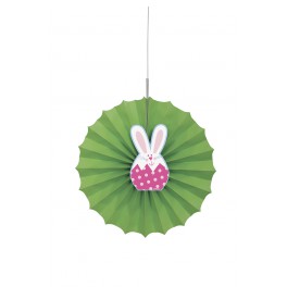 EASTER BUNNY PPR DECOR FAN-12"
