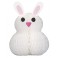BUNNY SHAPED HNYCMB DECOR-12"