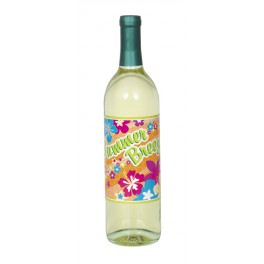 4 SUMMER FUN WINE BOTTLE LBLS