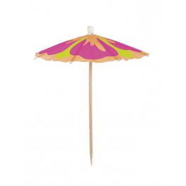 10 HIBISCUS PARASOL PICKS