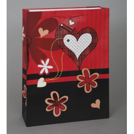 FLOWER HEARTS FOIL GFTBG-JUMBO