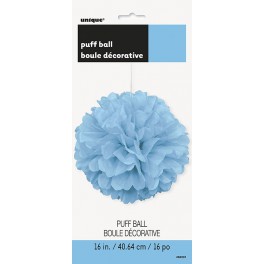 PUFF DECOR 16" PW BLU