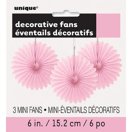 3 DECOR FAN 6" LV PNK