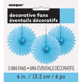3 DECOR FAN 6" PW BLU