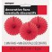 3 DECOR FAN 6" RED