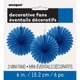 3 DECOR FAN 6" RY BLU