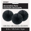 3 DECOR FAN 6" BLCK
