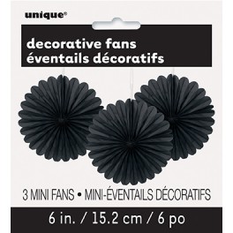 3 DECOR FAN 6" BLCK