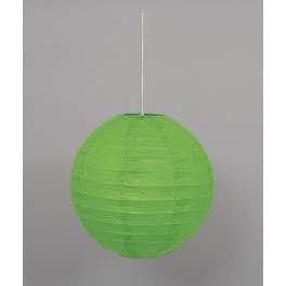 LANTERN ROUND 10" LIME GREEN