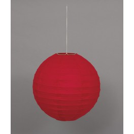 LANTERN ROUND 10" RED