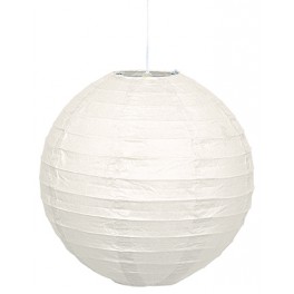 LANTERN ROUND 10" WHITE