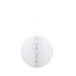 HONEYCOMB BALL 8" WHITE