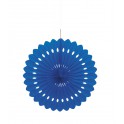 DECORATIVE FAN 16" ROYAL BLUE