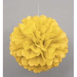 PUFF DECOR 16" SUN YELLOW