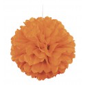 PUFF DECOR 16" PMPKN ORANGE