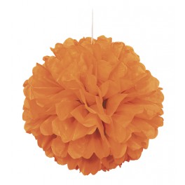 PUFF DECOR 16" PMPKN ORANGE