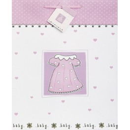 BABY BORDERS GIFTBAG-MATTE LGE