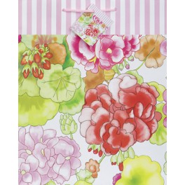 FLORAL CHIC GIFTBAG-MATTE LGE