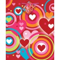 RETRO HEARTS GIFT BAG - LARGE