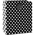 BLACK DOTS GIFTBAG-MED